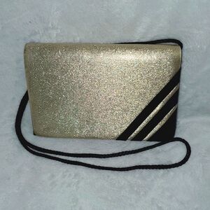 Lanvin Vintage Satin Two-Toned Evening Bag Purse